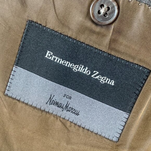 Ermenegildo Zegna Sport Coat Men's 44 R Brown Suit‎ Jacket Wool Blazer $2895 - Picture 3 of 15